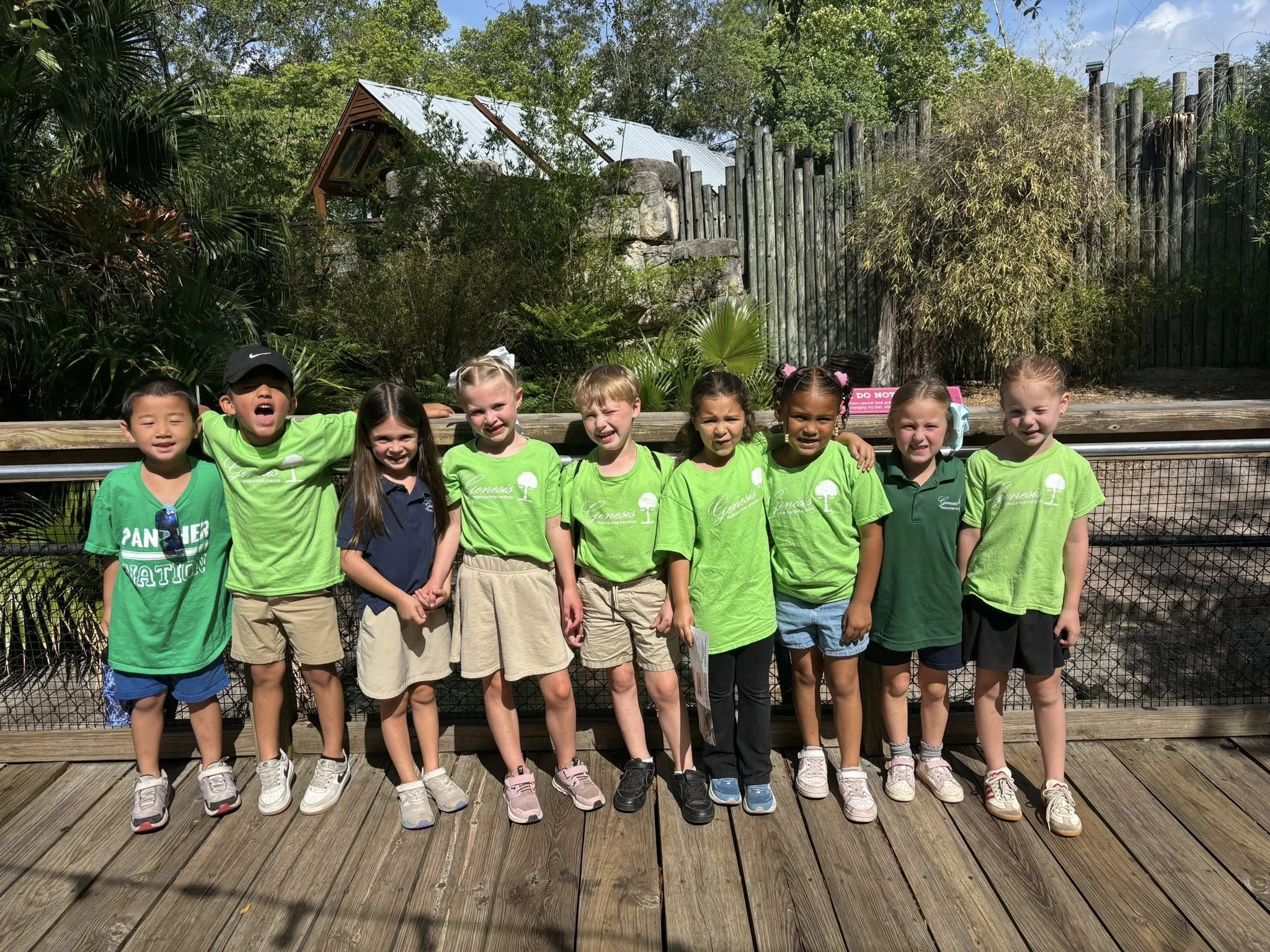 Genesis Prep students on a zoo field trip
